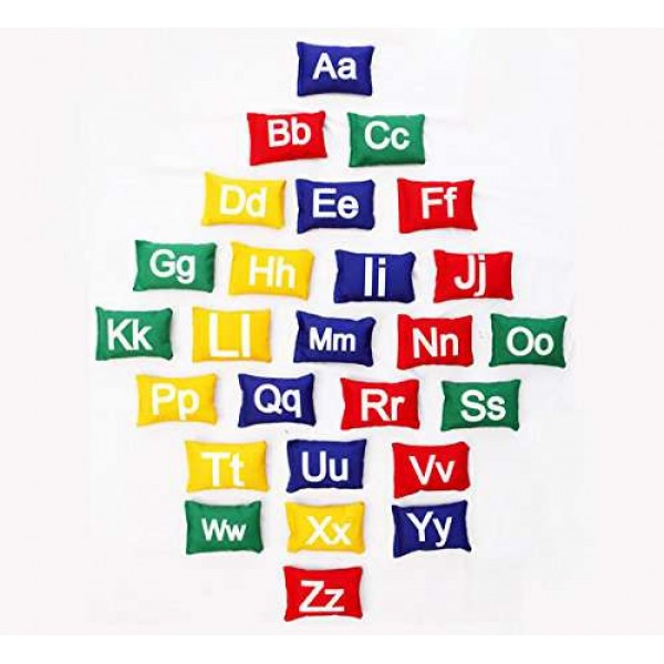 Colorful Uppercase Lowercase Educational Alphabet Cushions